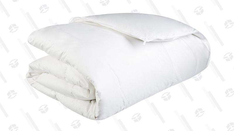 Pinzon Lightweight Shed-Resistant White Down Comforter - Full/Queen | $46 | AmazonPinzon Lightweight Shed-Resistant White Down Comforter - King | $62 | Amazon